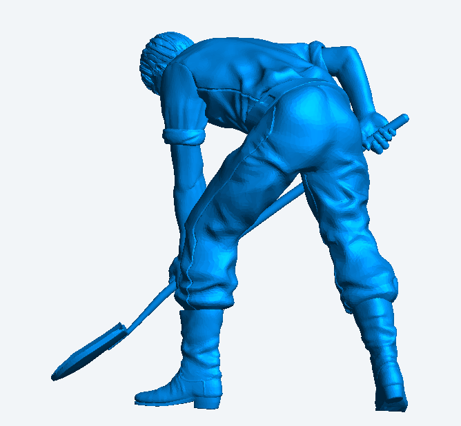 M47 – Male Shovelling Worker | 1:32 Scale Railway Diorama Figure