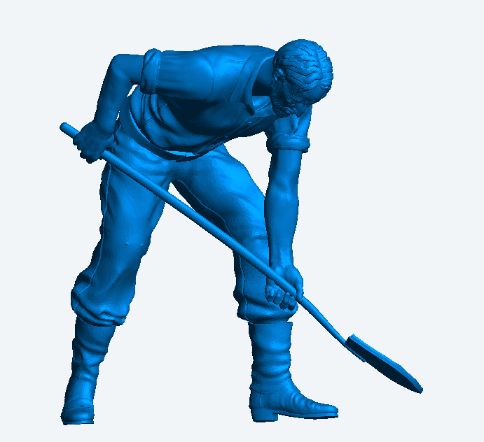 M47 – Male Shovelling Worker | 1:32 Scale Railway Diorama Figure
