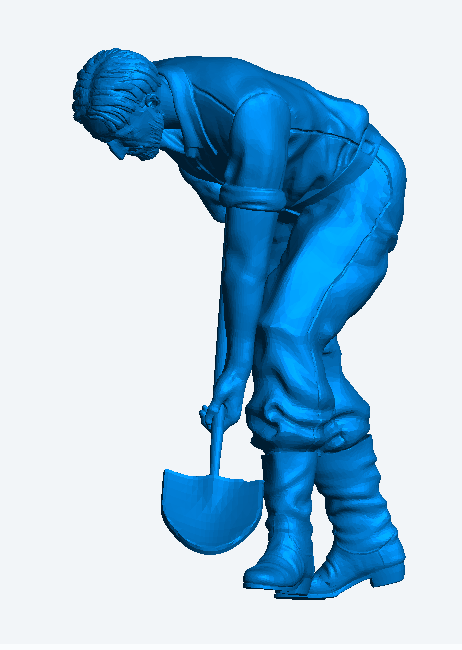 M47 – Male Shovelling Worker | 1:32 Scale Railway Diorama Figure
