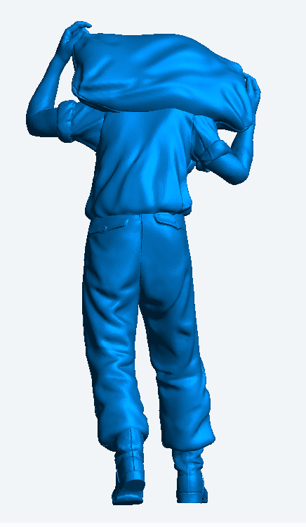 M49 – 1/48 Labourer Figurine Carrying Sack Miniature