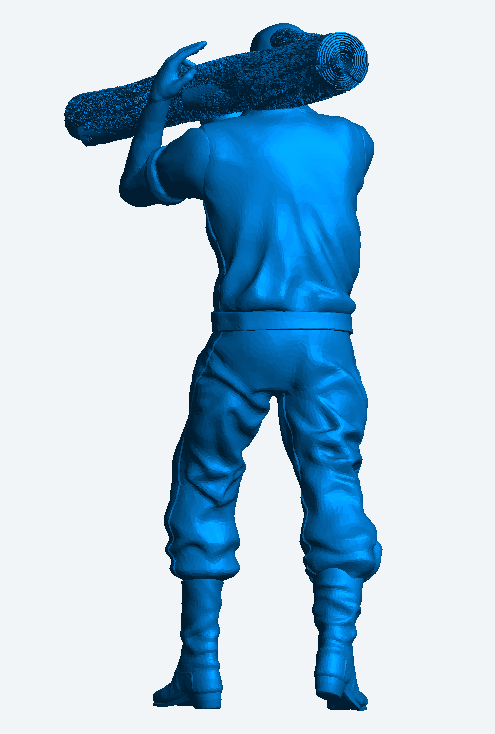 M51 – Lumberjack Carrying Log on Shoulder | 1:48 Scale Diorama Figure