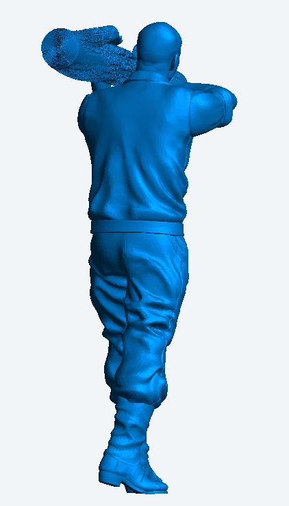 M51 – Lumberjack Carrying Log on Shoulder | 1:48 Scale Diorama Figure