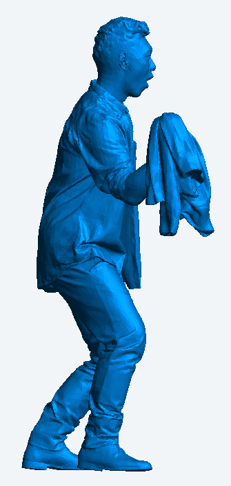 M55 – Man Cheering at a Football Match | 1:18 Scale Model Figure