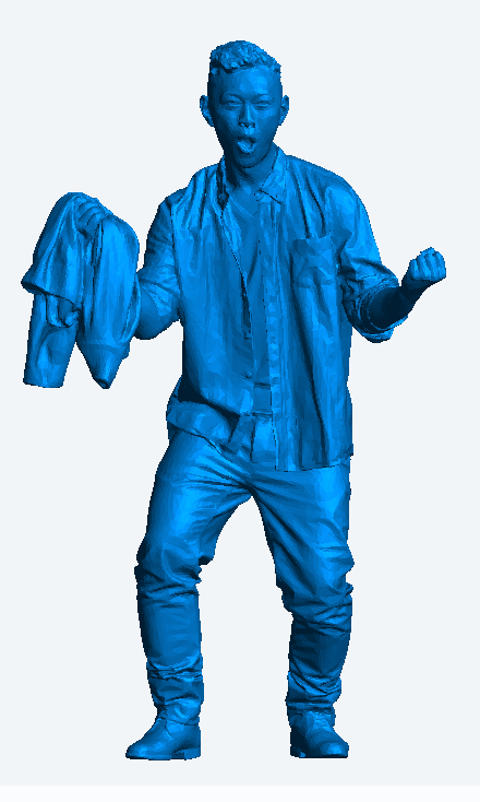 M55 – Man Cheering at a Football Match | 1:18 Scale Model Figure