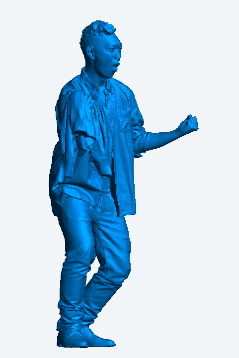 M55 – Man Cheering at a Football Match | 1:18 Scale Model Figure