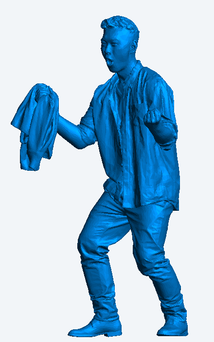 M55 – Man Cheering at a Football Match | 1:18 Scale Model Figure