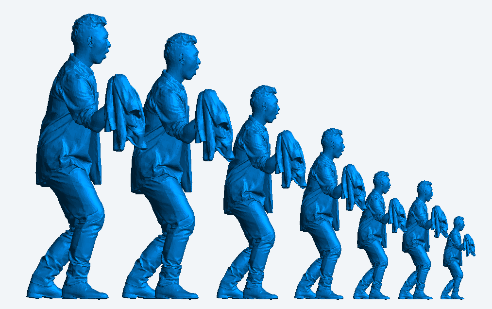 M55 – Man Cheering at a Football Match | 1:18 Scale Model Figure
