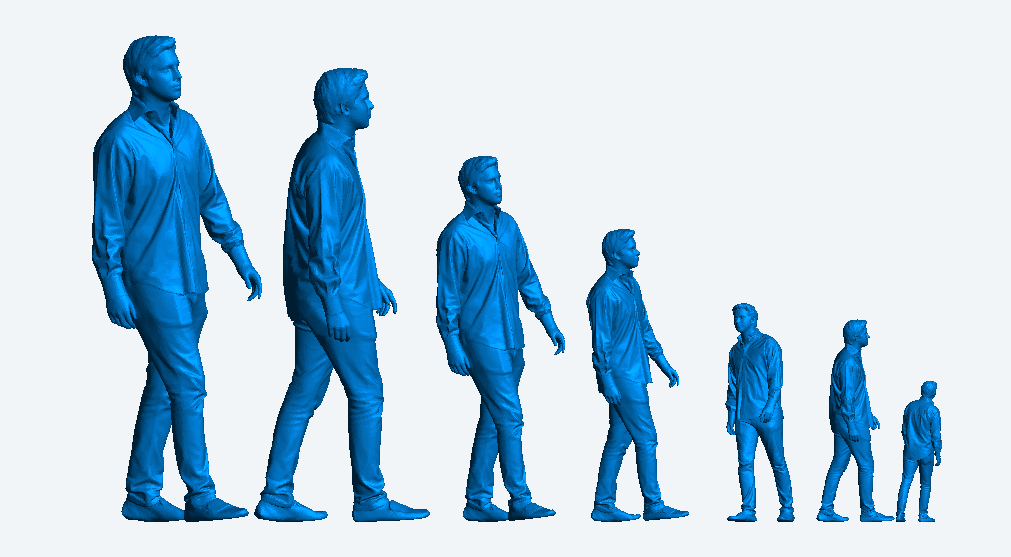 M60 – Young Man in Smart Casual Clothes | 1:25 Scale Diorama Figure