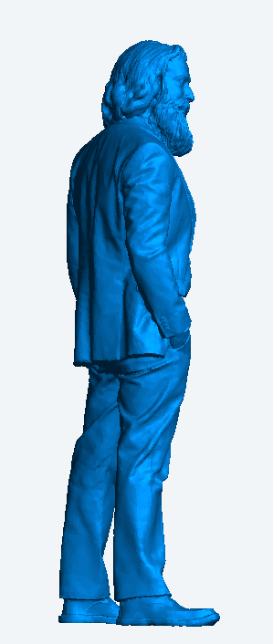 M61 – Bearded Man in Smart Casual Suit Scale Die-Cast Figure