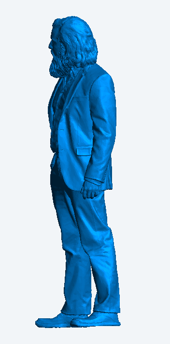 M61 – Bearded Man in Smart Casual Suit Scale Die-Cast Figure