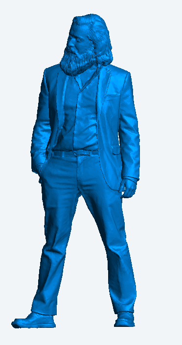 M61 – Bearded Man in Smart Casual Suit Scale Die-Cast Figure