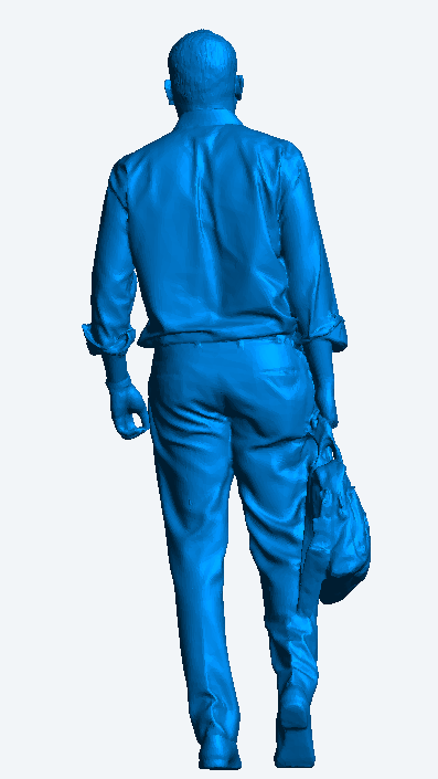 Smart Man Carrying Overnight Bag Scale Diorama Figure M62