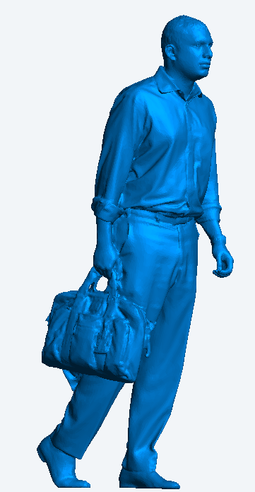 Smart Man Carrying Overnight Bag Scale Diorama Figure M62