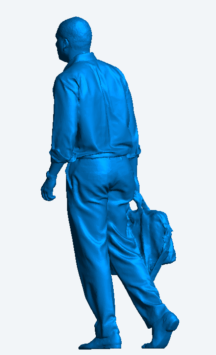 Smart Man Carrying Overnight Bag Scale Diorama Figure M62