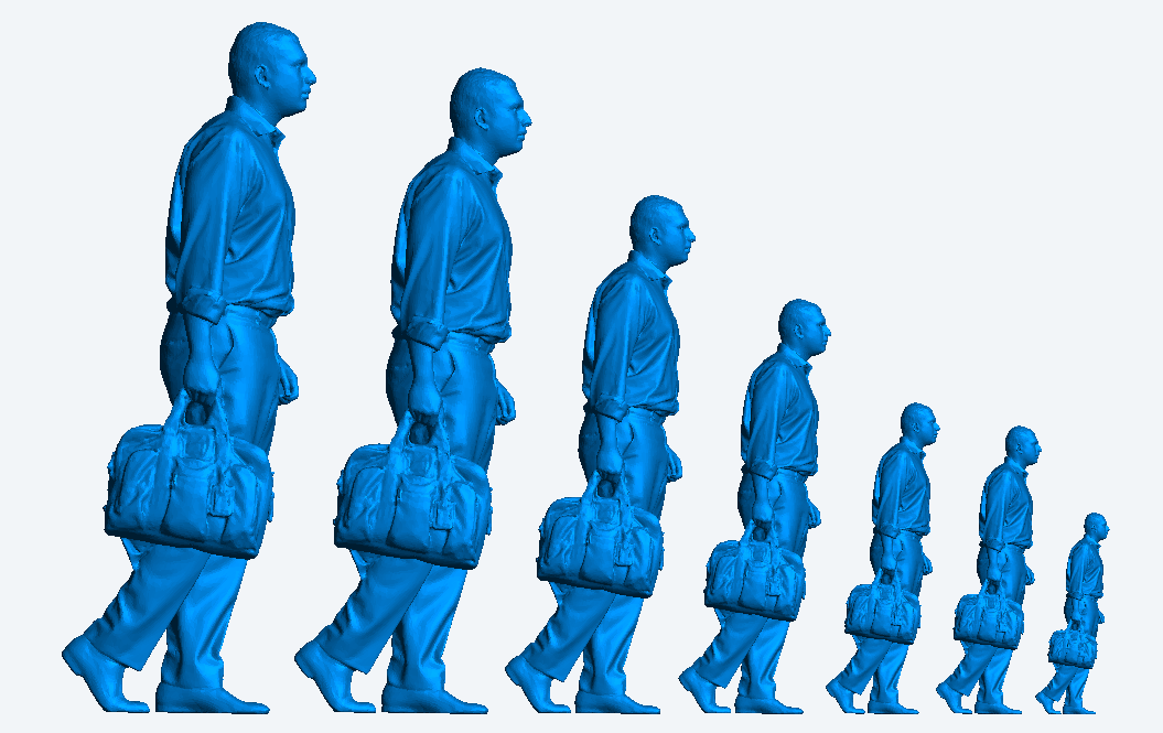 M62 – Smart Man Carrying Overnight Bag | 1:50 Scale Diorama Figure