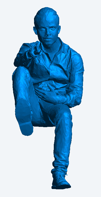 Trendy Male Driving a Car 1:10 Scale Die-Cast Figure M63