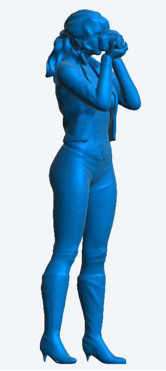 Jager Hobby W3 Woman Figure Unpainted Photographer