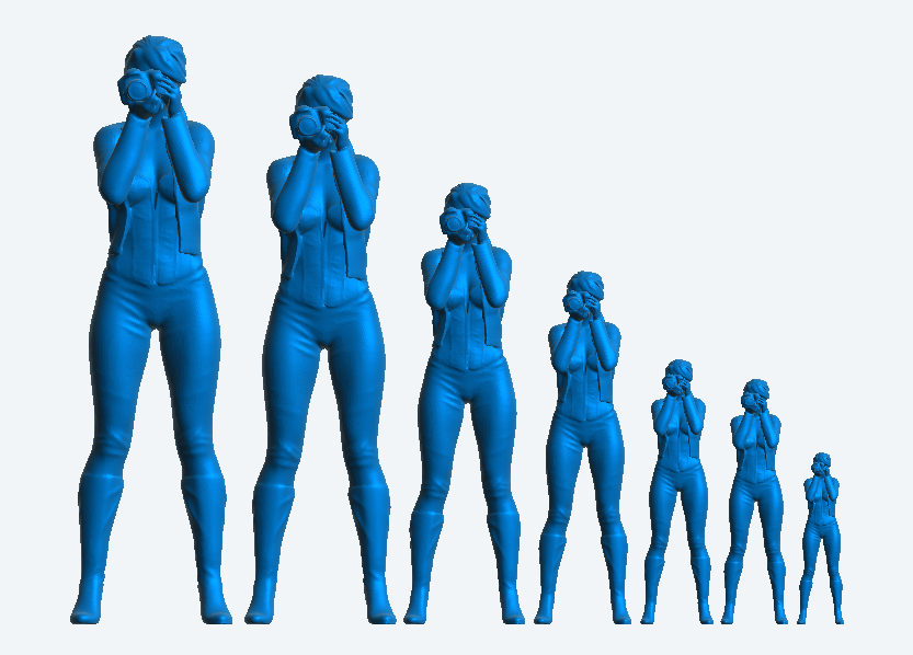 Jager Hobby W3 Woman Figure – Fashionable Photographer in Jumpsuit and High Heels