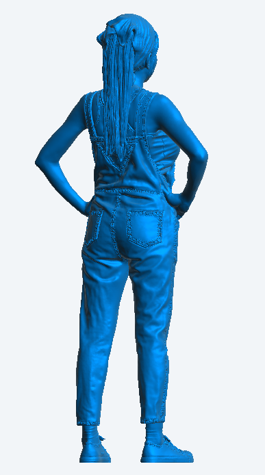 Jager Hobby W5 Woman Figure – Casual and Confident in Denim Overalls