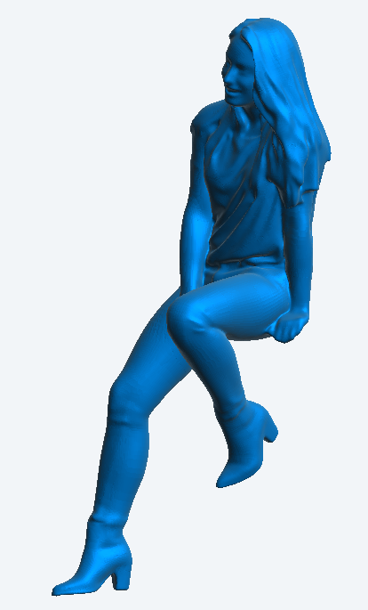 Jager Hobby W6 Woman Figure – Joyful Leap in Jeans and T-Shirt