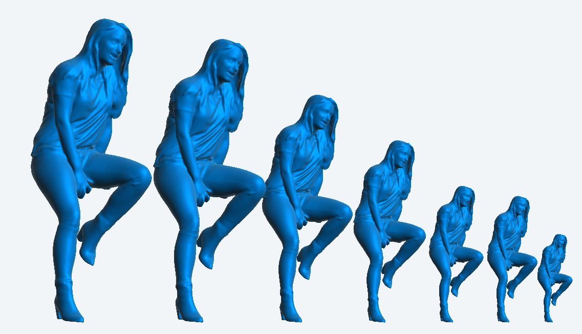 Jager Hobby Unpainted W6 Woman Figure – Seated Jeans and T-Shirt