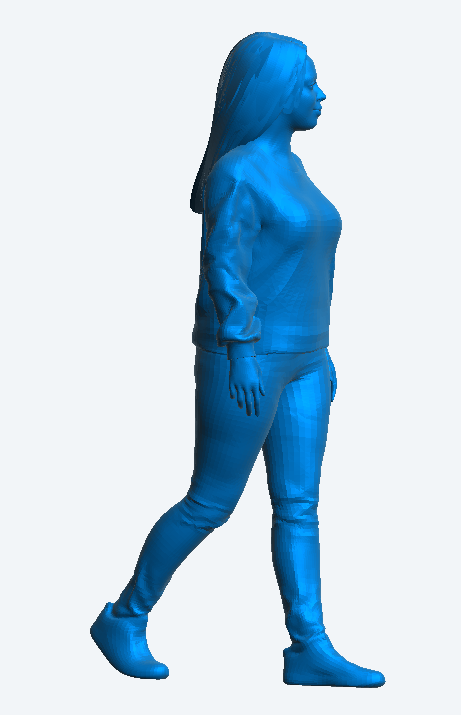 Unpainted 1/43 W9 – Scale Model Casual African Woman with Dreadlocks