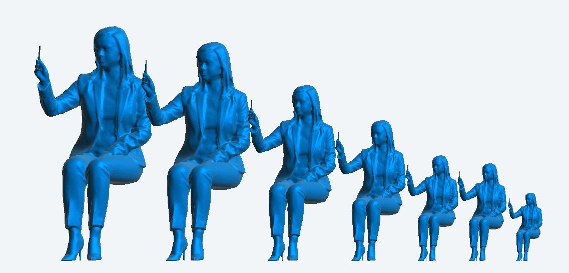Jager Hobby W10 – Tamiya 1/14 Scale Model Seated Woman in Business Suit