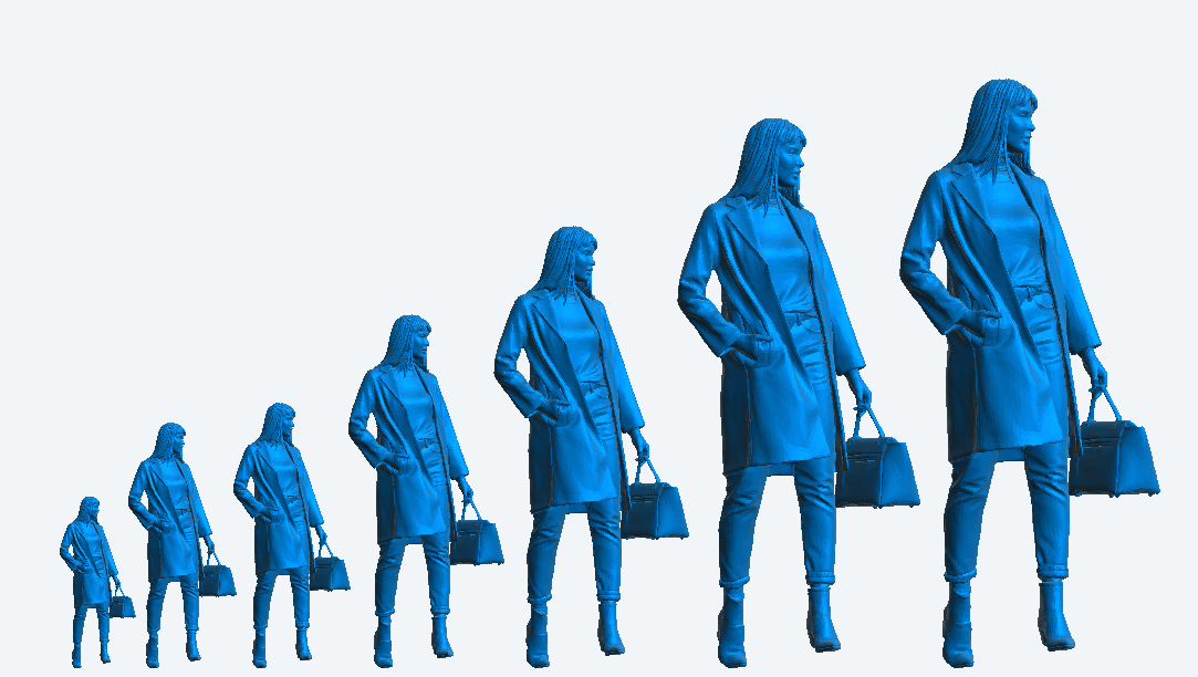 Jager Hobby W11 – Scale Model Modern Woman with Shopping Bag