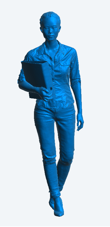 Jager Hobby W13 – Scale Model Modern Office Woman Holding Binder