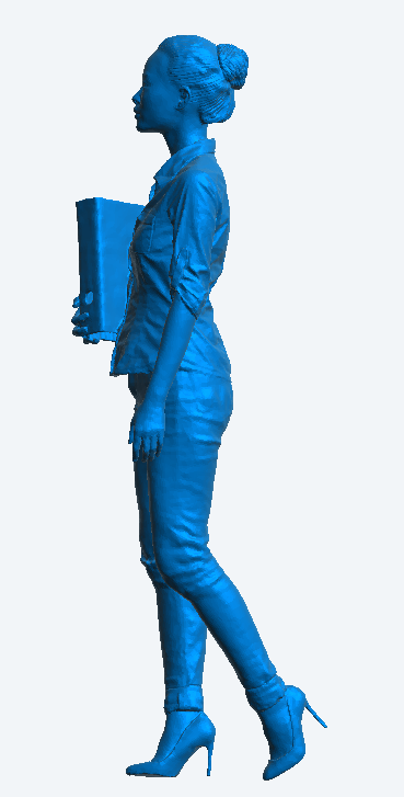 Jager Hobby W13 – Scale Model Modern Office Woman Holding Binder