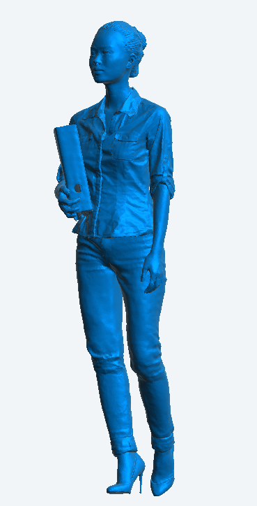 Jager Hobby W13 – Scale Model Modern Office Woman Holding Binder
