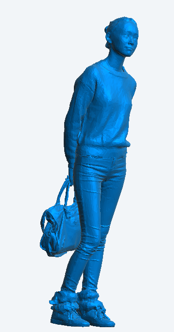 W23 – Scale Model Figure Unpainted Modern Casual Woman