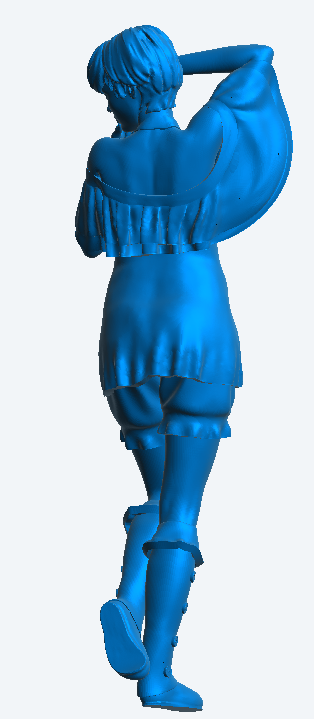 W28 – Scale Model Figure Saloon Girl Dancing