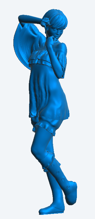 W28 – Scale Model Figure Saloon Girl Dancing