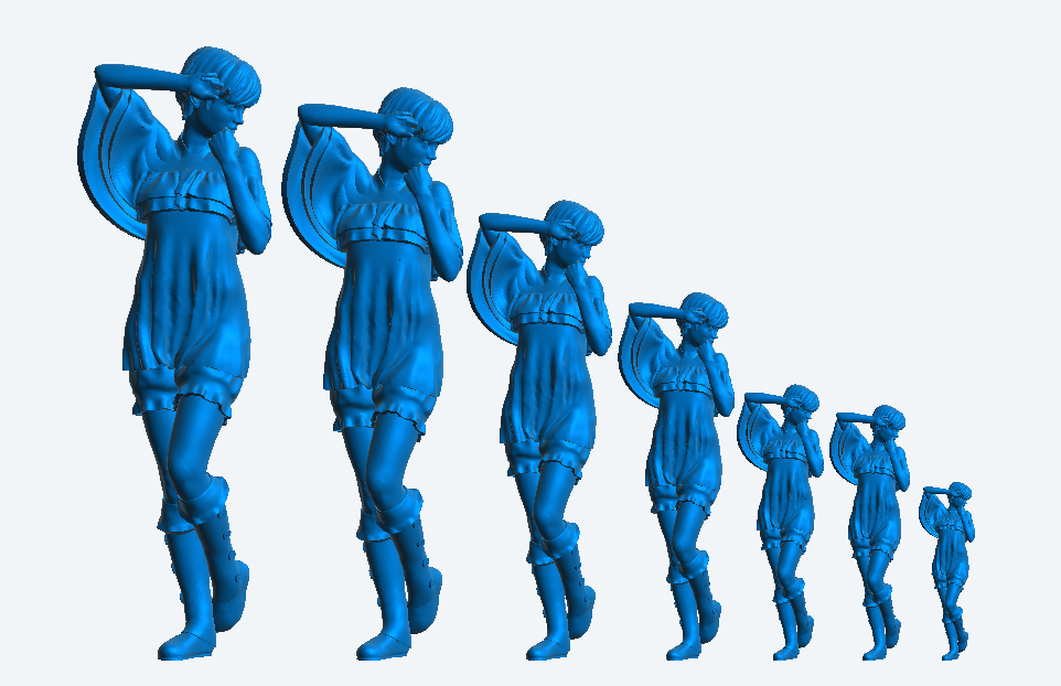 W28 – Scale Model Figure Saloon Girl Dancing