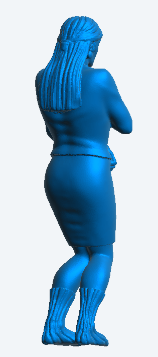 Jager Hobby W29 – Scale Model Figure Older Woman in Pain Gripping Stomach
