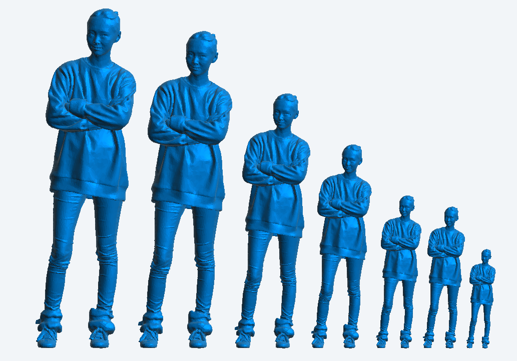 W34 – 1/18 Scale Model Figure Young Woman with Arms Crossed