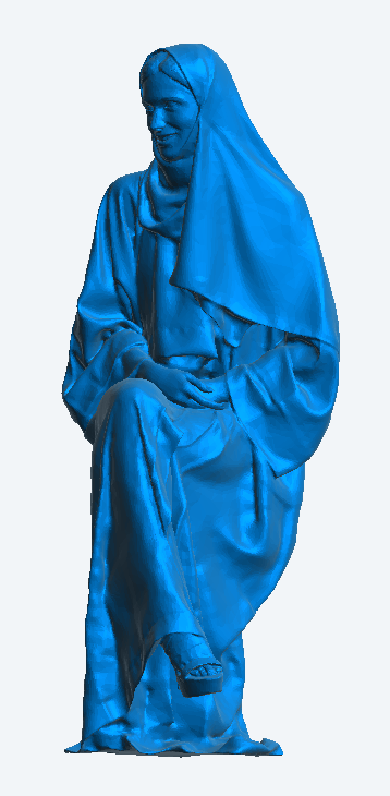 W37 – Seated Muslim Woman in Abaya, Smiling – Model Scale Figure Multiple Scale
