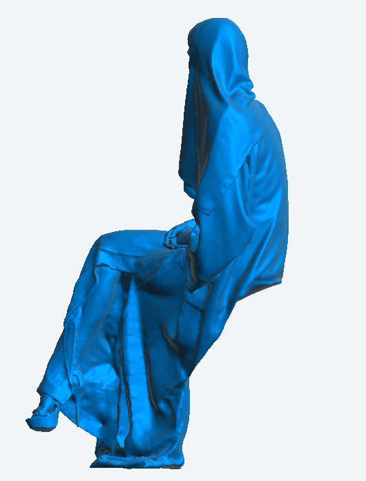 W37 – Seated Muslim Woman in Abaya, Smiling – Model Scale Figure Multiple Scale