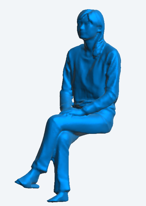 W41 – Casual Woman Sitting with Legs Crossed – Perfect for 1/14 Scale Tamiya RC Trucks – Jager Hobby