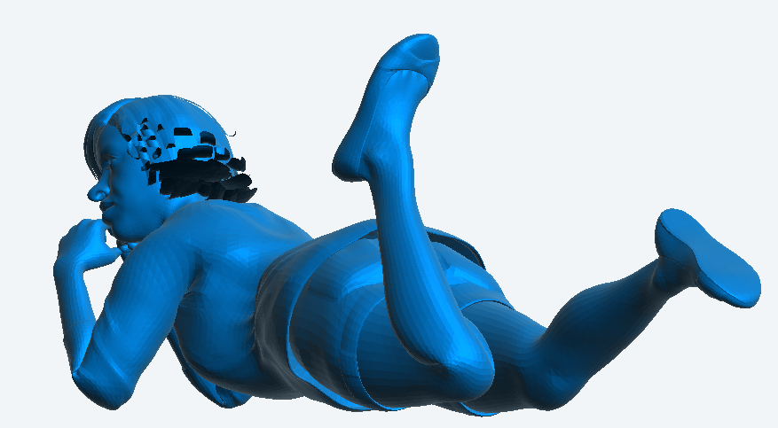 W47 – Relaxed Woman Watching TV | Scale Model Female Figure | Multi-Scale Available