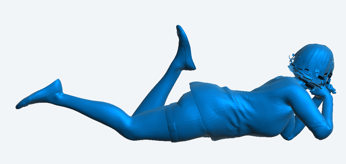 W47 – Relaxed Woman Watching TV | Scale Model Female Figure | Multi-Scale Available