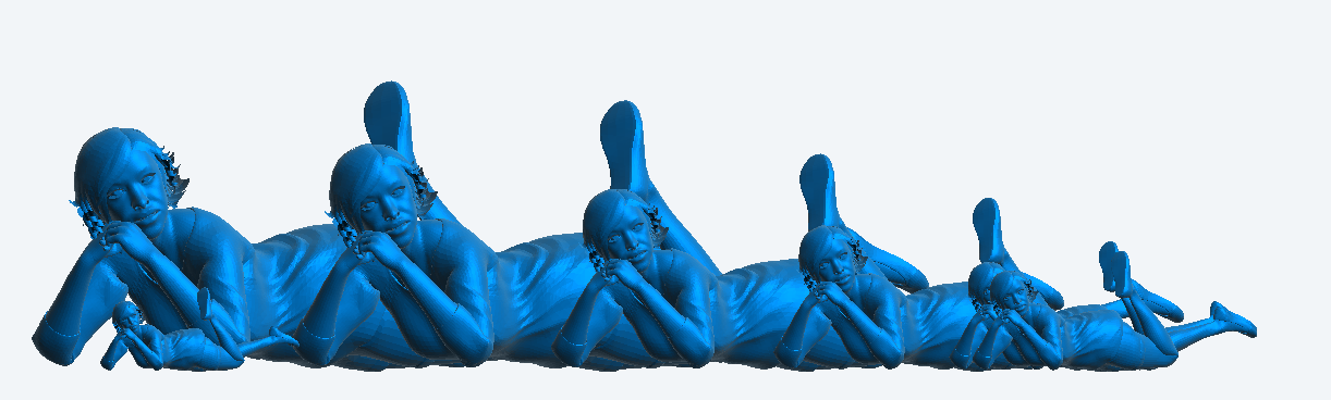 W47 – Relaxed Woman Watching TV | Scale Model Female Figure | Multi-Scale Available