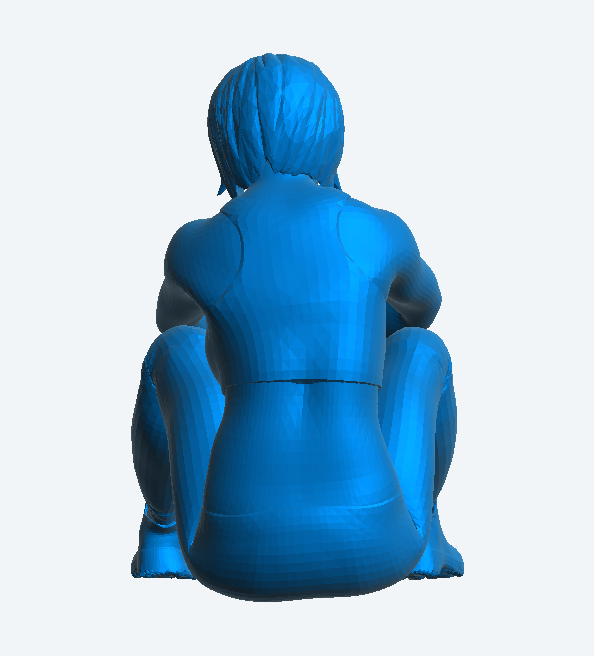 W48 – Athletic Woman Resting After a Run | Scale Model Female Figure