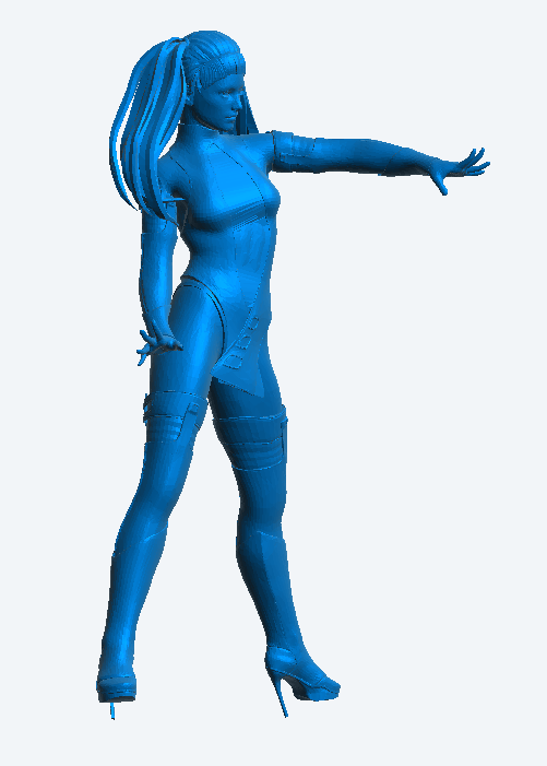 W49 – Dancing Woman in High Heels | Scale Model Female Figure