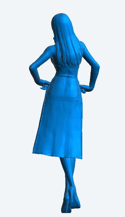 W50 – Catwalk Model in Dress | Scale Model Female Figure