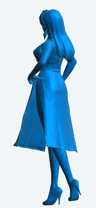 W50 – Catwalk Model in Dress | Scale Model Female Figure