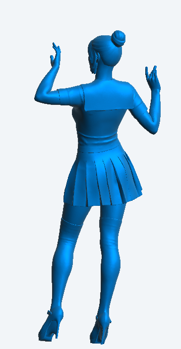 W51 – Woman Dancing at a Party | Scale Model Female Figure