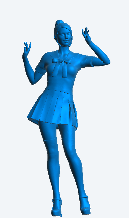 W51 – Woman Dancing at a Party | Scale Model Female Figure
