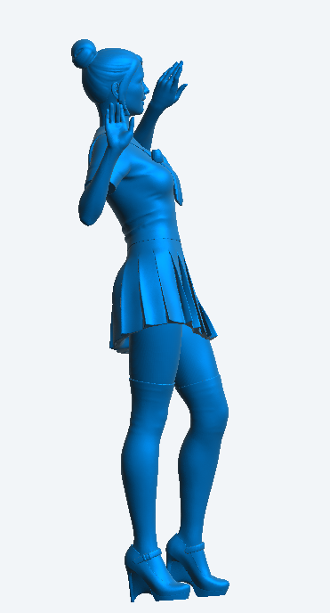 W51 – Woman Dancing at a Party | Scale Model Female Figure